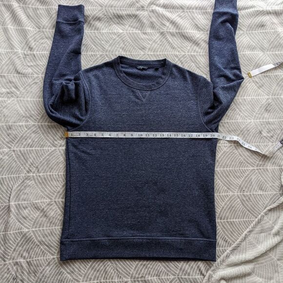 Ted BAKER blue crew neck sweatshirt heather blue Medium Small @K1 - Picture 5 of 10